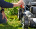 change and check the oil in the motor lawn mower.