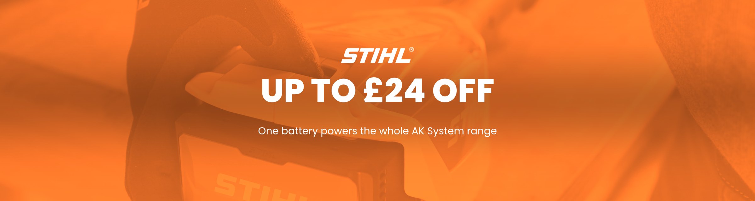 STIHL AK System batteries - up to £24 off the AK 10 and AK 20