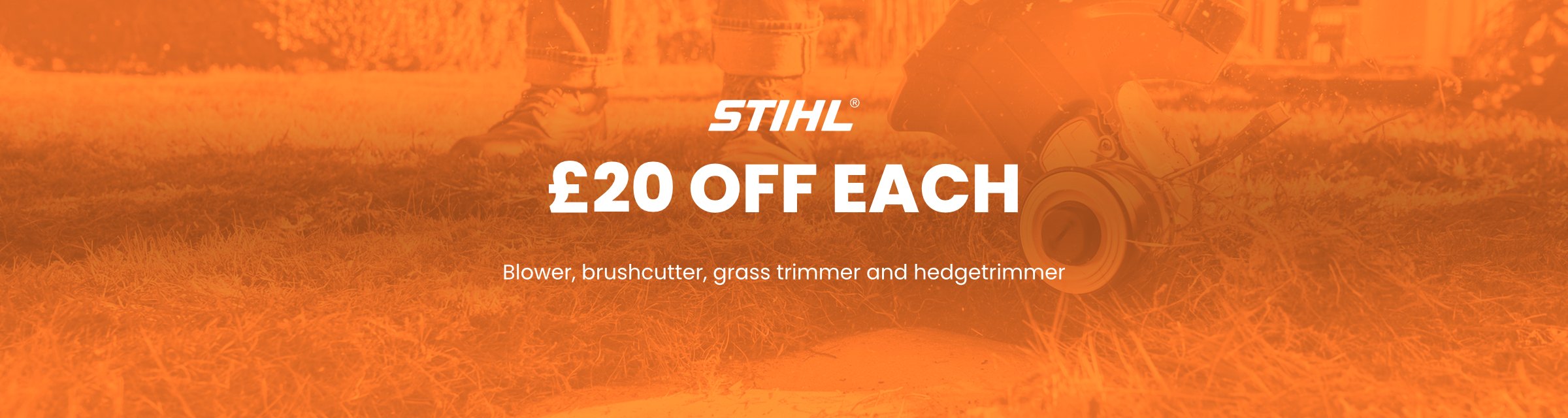 STIHL cordless garden tools - £20 off the blower, brushcutter, grass trimmer and hedgetrimmer