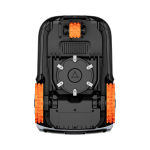 Segway Navimow i2 LiDAR robot lawn mower front three-quarter with stop and EFLS top
