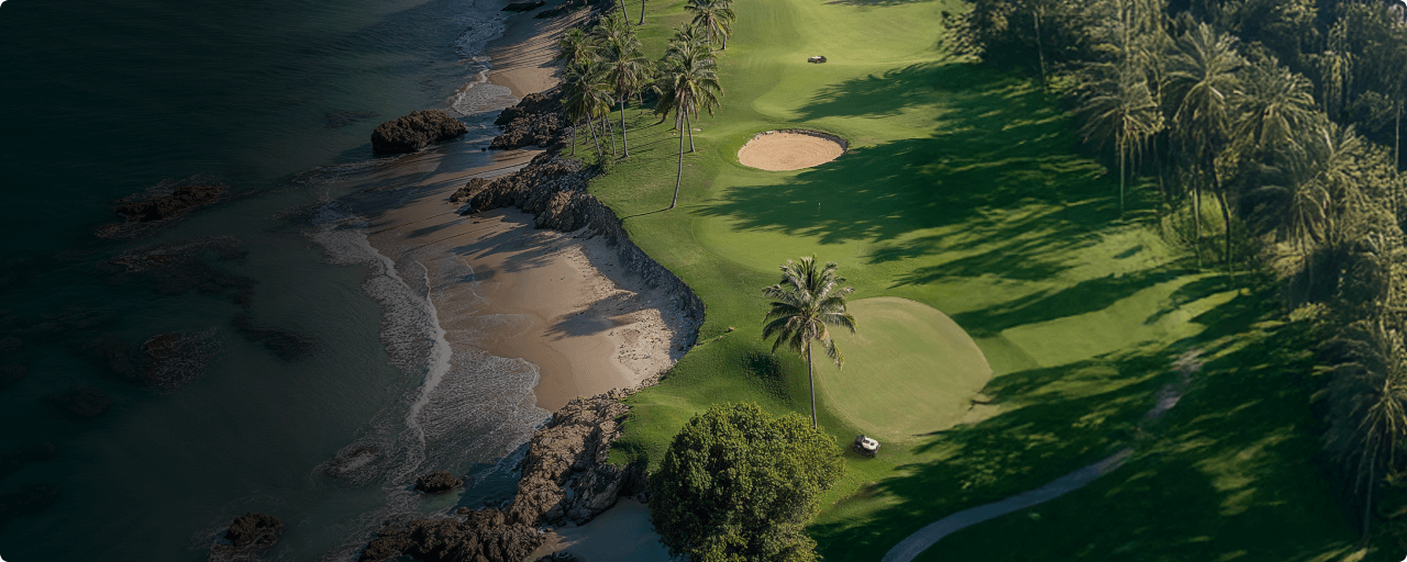 Kress robotic mowers maintaining a coastal golf course